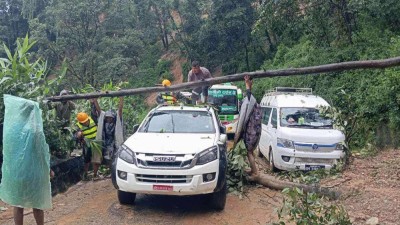 झ्याप्लेखोलामा पहिरोमा पुरिएका दुई वटा बसबाट १४ शव निकालियो