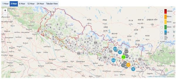 यी चार प्रदेशमा आज भारी वर्षाको सम्भावना