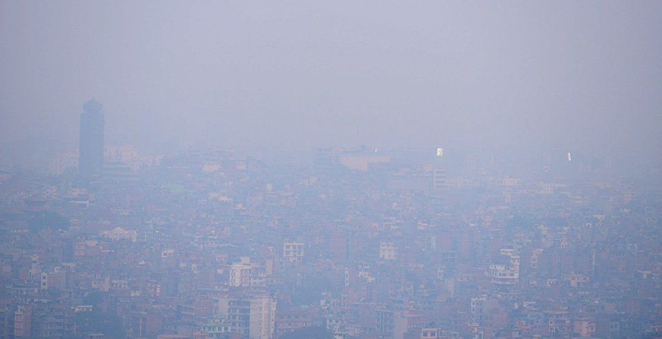 काठमाडौँको वायु विश्वकै अस्वस्थकरको अग्रस्थान सूचीमा,मास्क लगाउन आग्रह